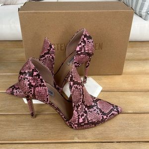 Steve Madden Darlin Pink Snake Boot